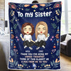 Thank You For Being My Unpaid Therapist - Bestie Personalized Custom Blanket - Gift For Best Friends, BFF, Sisters