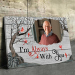 Custom Photo Until We Meet Again - Memorial Personalized Custom Horizontal Canvas - Sympathy Gift For Family Members