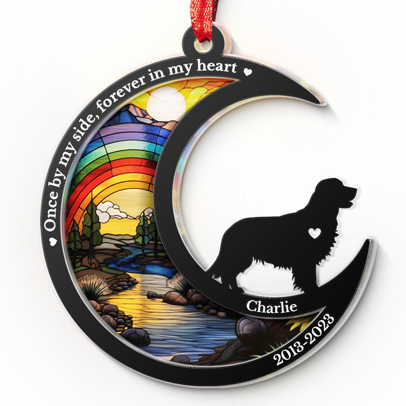 I'll Miss You For The Rest Of Mine - Memorial Personalized Custom Suncatcher Ornament - Acrylic Unique Shaped - Sympathy Gift For Pet Owners, Pet Lovers