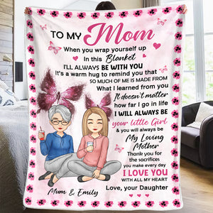 Lots Of Love Best Wishes And Hugs - Family Personalized Custom Blanket - Christmas Gift From Mom