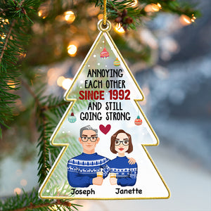 You Are The Only One - Couple Personalized Custom Ornament - Acrylic Christmas Tree Shaped - Christmas Gift For Husband Wife, Anniversary