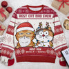 Best Cat Mum Ever - Cat Personalized Custom Ugly Sweatshirt - Unisex Wool Jumper - Christmas Gift For Pet Owners, Pet Lovers