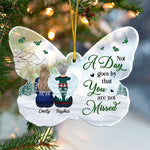 Custom Name Angel Wing Memorial Christmas Decor - Personalized Ornament