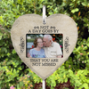Custom Photo Not A Day Goes By That You Are Not Missed - Memorial Personalized Custom Memorial Garden Slate & Hook - Sympathy Gift For Family Members
