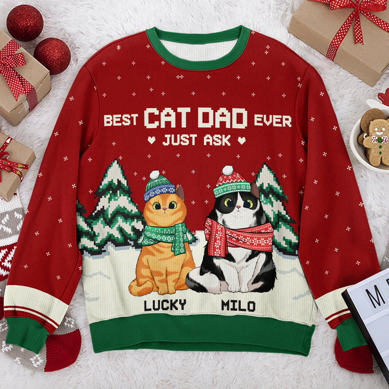 sweater, cat christmas sweater, custom ugly christmas sweater, ugly christmas sweater