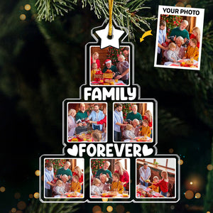 Custom Photo Family Is The Greatest Christmas Gift - Family Personalized Custom Ornament - Acrylic Custom Shaped - Christmas Gift For Family Members, Siblings