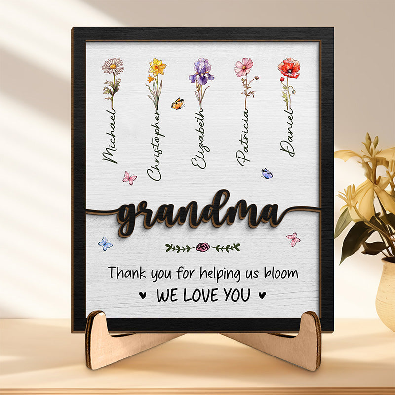 Garden of Love Personalized Outdoor Flower Pot, Personalized Gift for Her,  Mother's Day Gift, Gift for Grandma, Flower Pot, Planter 
