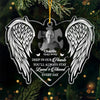 Custom Photo God Has You In His Arms, I Have You In My Heart - Memorial Personalized Custom Ornament - Acrylic Custom Shaped - Christmas Gift, Sympathy Gift For Family Members