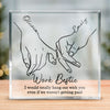 An Important Piece Of My Story - Coworker Personalized Custom Square Shaped Acrylic Plaque - Gift For Coworkers, Work Friends, Colleagues