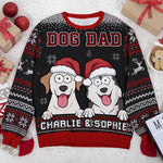 Custom Name Christmas Gifts for Dog Dads - Personalized Sweatshirt