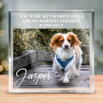 Custom Pet Photo Memorial Decor - Personalized Shaped Acrylic Plaque