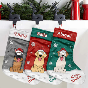 Meowy Christmas - Cat Personalized Custom Christmas Stocking - Christmas Gift For Pet Owners, Pet Lovers