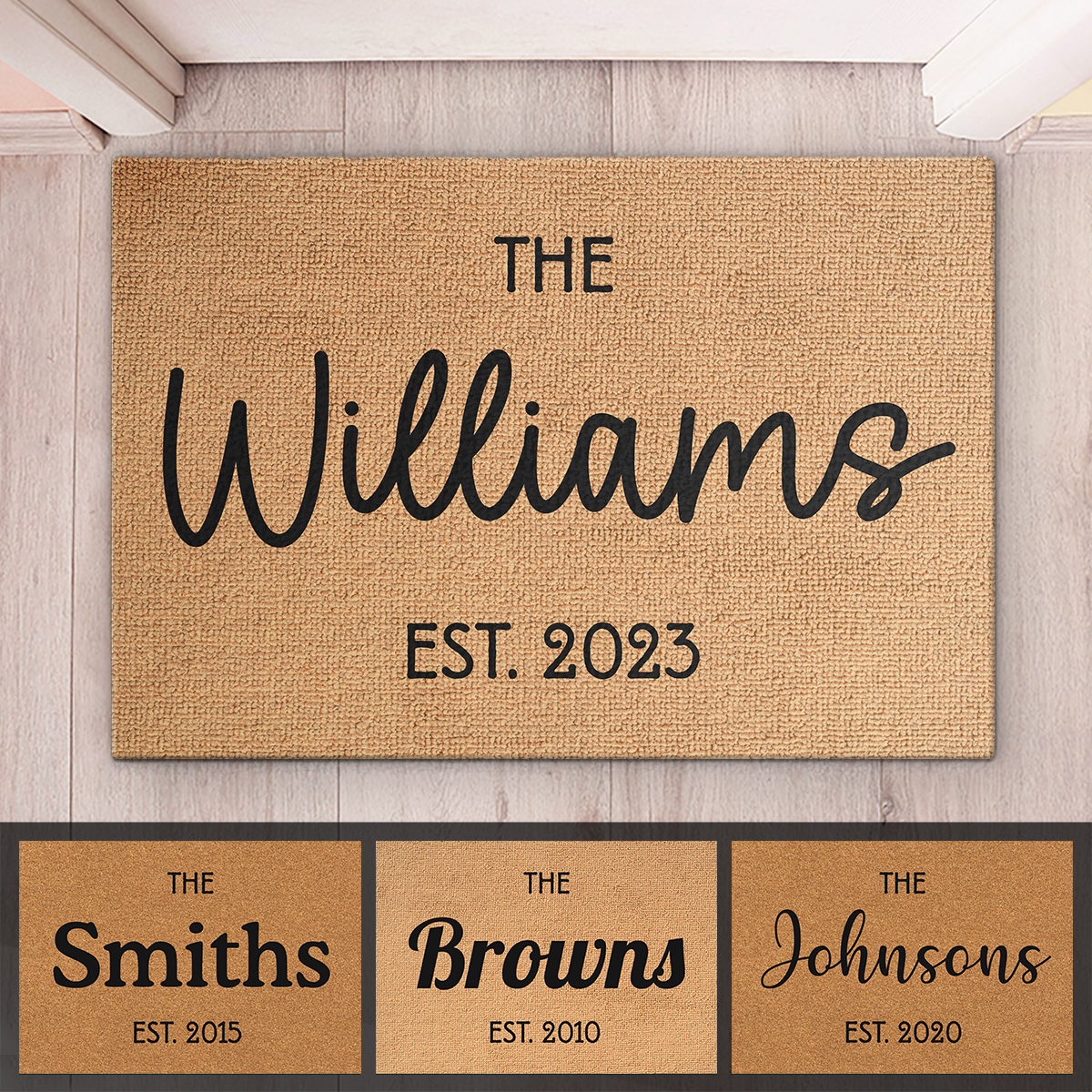 This Is Us - Family Personalized Custom Decorative Mat - Gift For Family Members