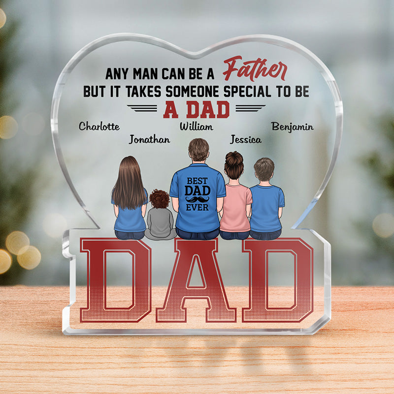 It Takes Someone Special To Be A Dad - Family Personalized Custom Shap -  Pawfect House