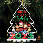 Family Makes This House A Home - Family Personalized Custom Ornament - Acrylic Custom Shaped - Christmas Gift For Family Members