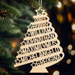 Custom Name Family Christmas Gifts - Personalized Ornament