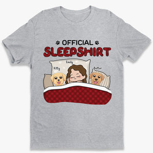 The Perfect Official Sleepshirt - Dog Personalized Custom Unisex T-shirt, Hoodie, Sweatshirt - Gift For Pet Owners, Pet Lovers