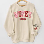 Where There Is Love There Is Life - Couple Personalized Custom Unisex Sweatshirt With Design On Sleeve - Gift For Husband Wife, Anniversary