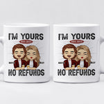 Happier With You - Couple Personalized Custom Mug - Gift For Husband Wife, Anniversary