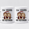 Happier With You - Couple Personalized Custom Mug - Gift For Husband Wife, Anniversary
