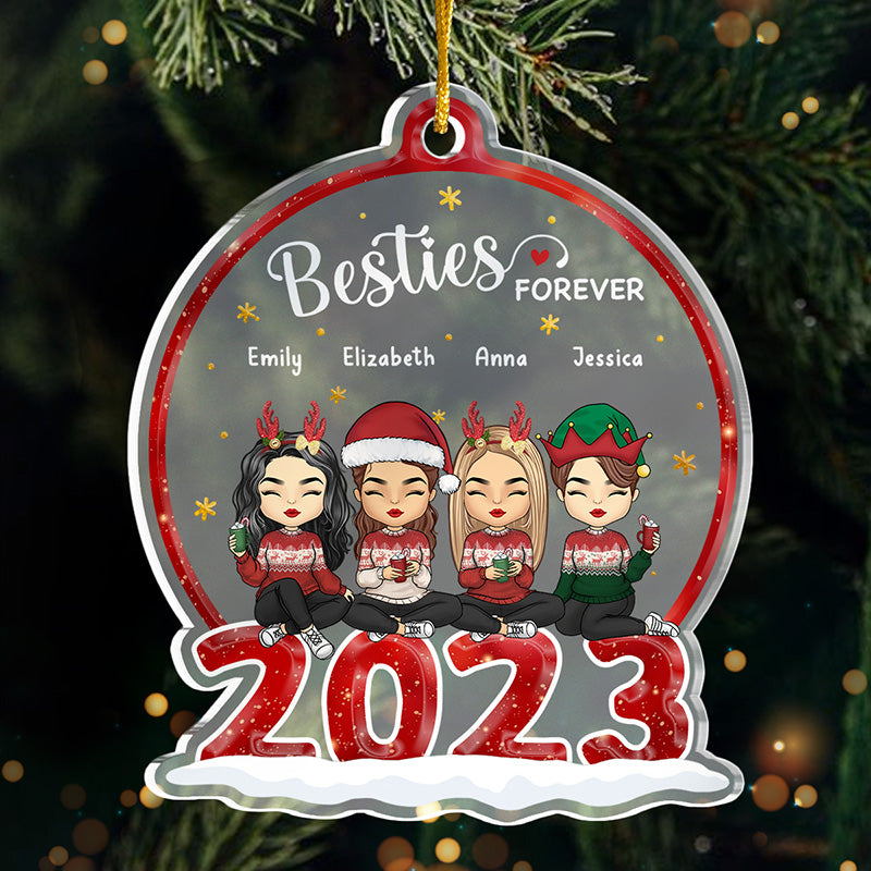 Custom Acrylic Christmas Ornament- Christmas Gift For Friends & Family