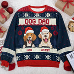 Custom Name Christmas Dog Dad Gifts - Personalized Sweatshirt
