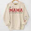 This Gigi Wears Her Heart On Her Sleeve - Family Personalized Custom Unisex Sweatshirt With Design On Sleeve - Gift For Mom, Grandma