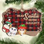 Dear Santa Don't Forget The Dog - Dog & Cat Personalized Custom Ornament - Wood Benelux Shaped - Christmas Gift For Pet Owners, Pet Lovers