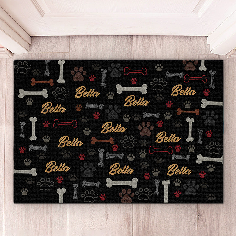 Love Is Wet Noses Sloppy Kisses And Wagging Tails - Dog Personalized Custom Decorative Mat - Gift For Pet Owners, Pet Lovers