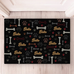 Love Is Wet Noses Sloppy Kisses And Wagging Tails - Dog Personalized Custom Decorative Mat - Gift For Pet Owners, Pet Lovers