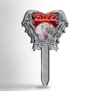 Personalized Acrylic Garden Stake, Grave Decorations for Cemetery, Garden Decor, Yard Sign Cemetery Decorations for Grave, Sympathy Gifts for Loss of Dad, Sympathy Gifts for Loss of Mom