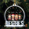 Where Life Begins And Love Never Ends - Family Personalized Custom Ornament - Acrylic Custom Shaped - Christmas Gift For Family Members