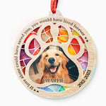 Custom Photo Once By My Side, Forever In My Heart - Memorial Personalized Custom Suncatcher Ornament - Acrylic Round Shaped - Sympathy Gift For Pet Owners, Pet Lovers