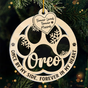 Forever Loved, Forever Missed - Memorial Personalized Custom Ornament - Acrylic Custom Shaped - Christmas Gift, Sympathy Gift For Pet Owners, Pet Lovers
