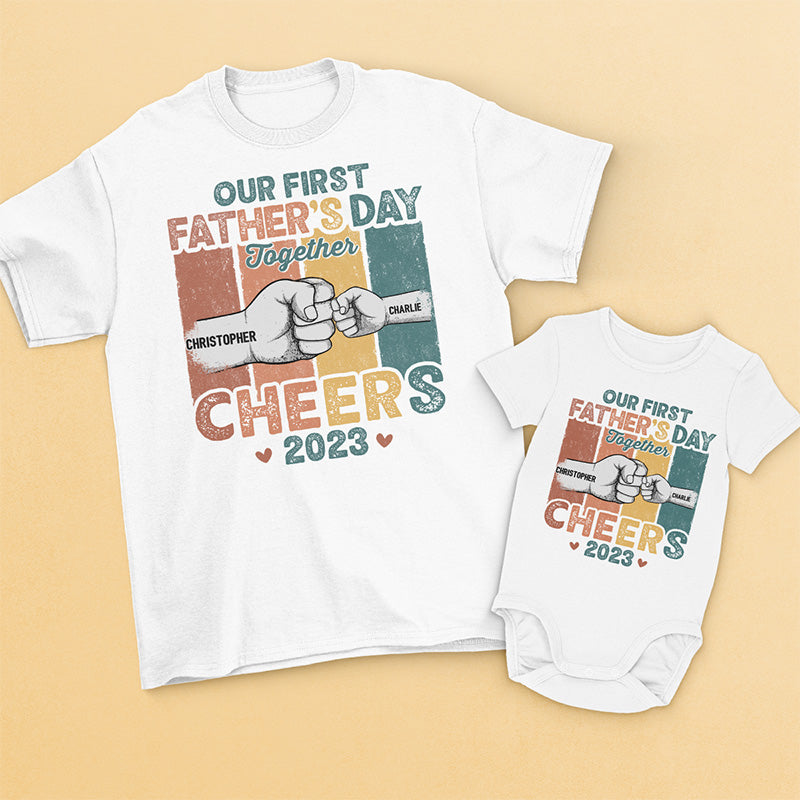 Personalized Dad and Baby Matching Shirts Fathers Day Gift