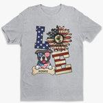 Custom Name Patriotic Dog USA Gifts for Dog Lovers - Personalized Apparel