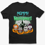 Custom Name Halloween Cat Gifts for Moms - Personalized Apparel