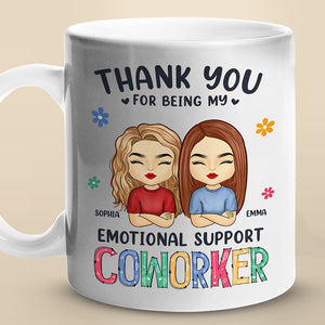 You're The Reason I Don't Punch People At Work - Coworker Personalized Custom Mug - Gift For Coworkers, Work Friends, Colleagues