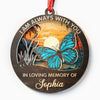 We Miss You Every Day - Memorial Personalized Custom Suncatcher Ornament - Acrylic Round Shaped - Christmas Gift, Sympathy Gift For Family Members