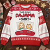 This Is My Pawjama Shirt - Cat Personalized Custom Ugly Sweatshirt - Unisex Wool Jumper - Christmas Gift For Pet Owners, Pet Lovers
