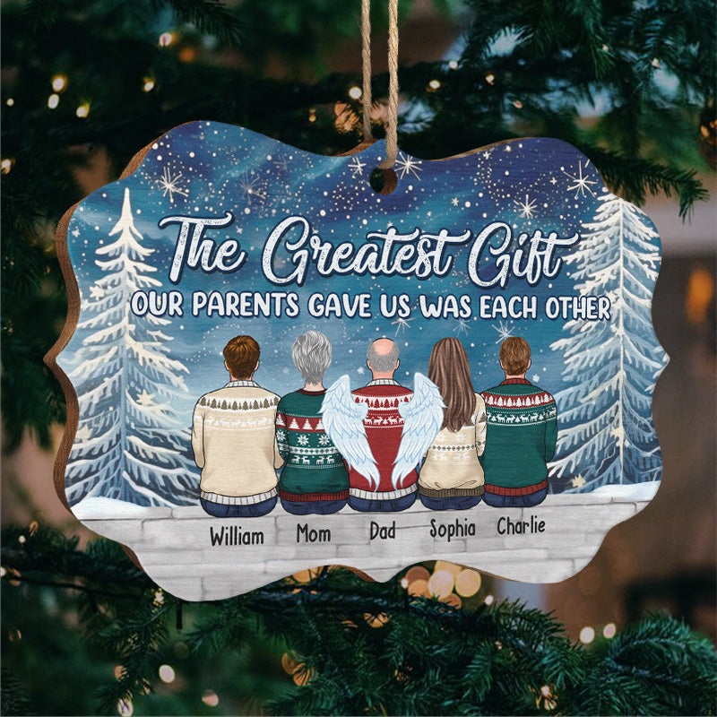 Life's Greatest Blessings - Family Personalized Custom Ornament - Wood Benelux Shaped - Christmas Gift For Family Members