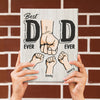 Best Dad Ever - Family Personalized Custom Vertical Easel Back Canvas - Birthday Gift For Dad