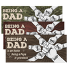 Being A Dad Is An Honor - Family Personalized Custom Rectangle Shaped Home Decor Wood Sign - House Warming Gift For Dad, Grandpa