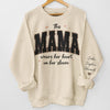 Cette grand-mère porte son cœur sur sa manche - Sweat-shirt unisexe personnalisé avec motif sur la manche - Cadeau pour maman, grand-mère