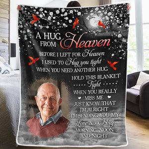 Custom Photo When You Really Miss Me - Memorial Personalized Custom Blanket - Christmas Gift, Sympathy Gift For Family Members