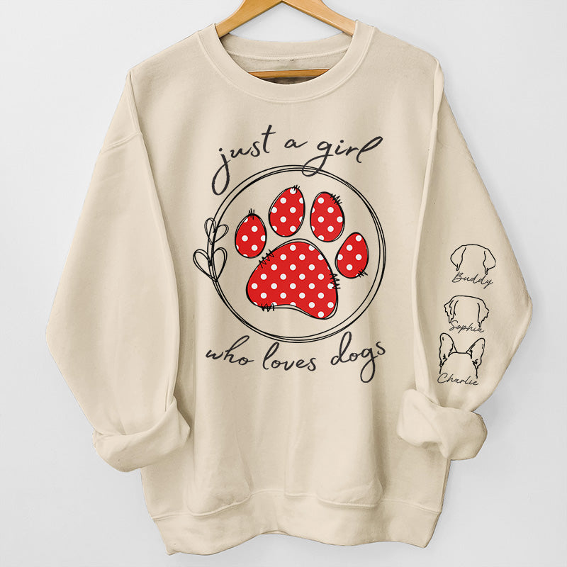 Just A Beautiful Girl Who Loves Pets Dog Cat Personalized