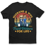 Custom Name Travel Partners Couple Gifts - Personalized Apparel