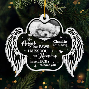 Custom Photo Forever In My Heart - Memorial Personalized Custom Ornament - Acrylic Custom Shaped - Christmas Gift, Sympathy Gift For Pet Owners, Pet Lovers