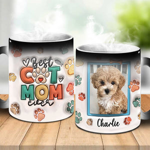 Custom Photo You're My Favorite Face To Lick - Dog & Cat Personalized Custom 3D Inflated Effect Printed  Color Changing Mug - Gift For Pet Owners, Pet Lovers