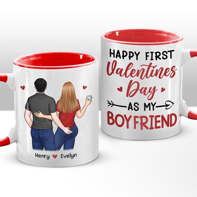 Personalised Happy Valentines Day Card Husband Wife Boyfriend Girlfriend  Balloon